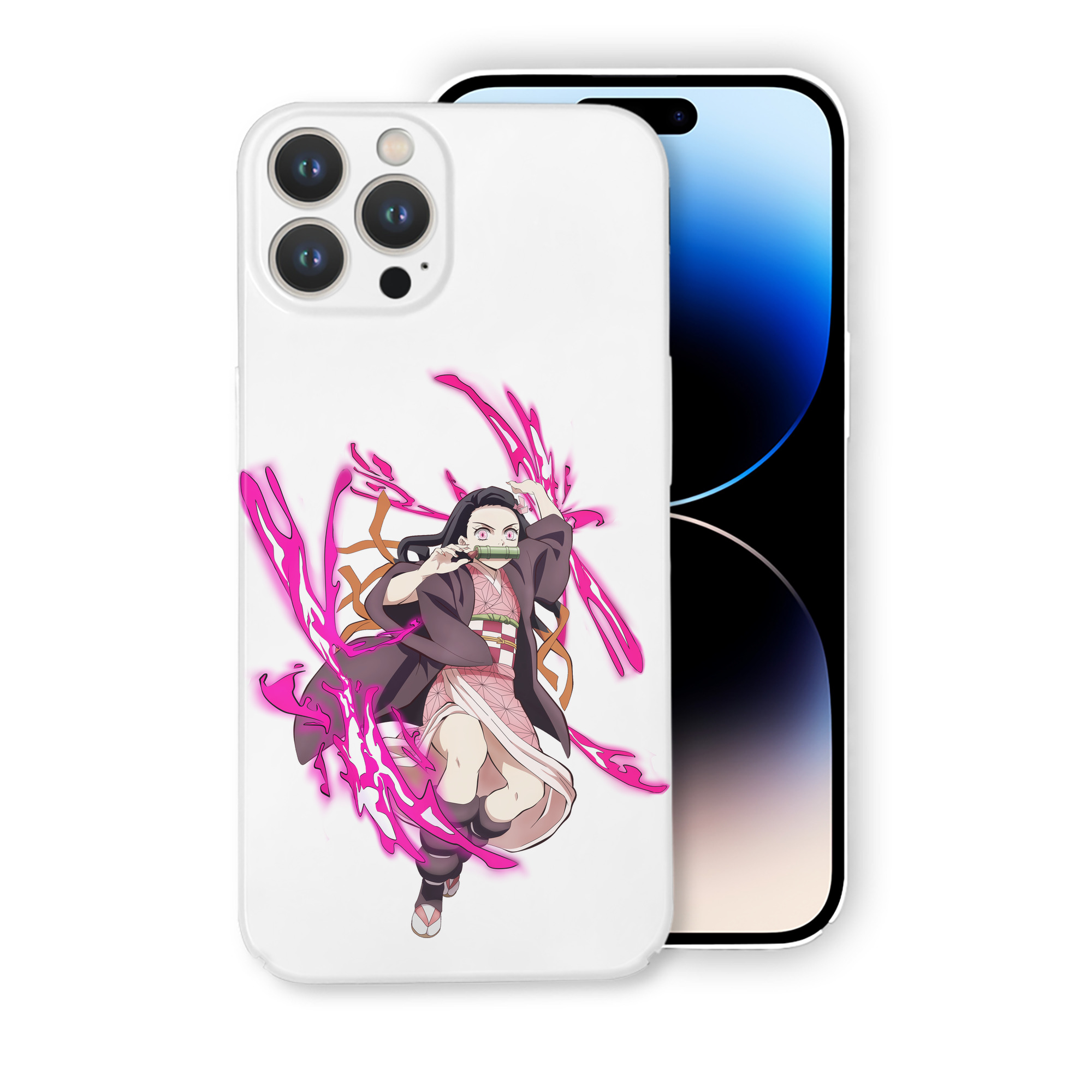 （画像用） 鬼滅の刃（きめつのやいば）竈門 禰󠄀豆子／かまど ねずこ Kamado Nezuko 【iPhone 14シリーズ対応】ハードケース